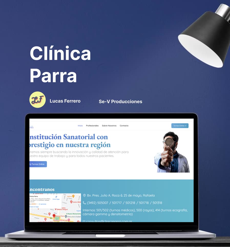Sitio Web de la clínica Parra renovado.
